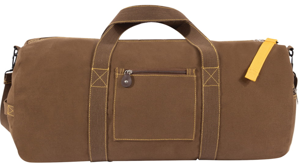 Rothco Canvas Equipment Bag, 24x12 in, Earth Brown, 23540-EarthBrown