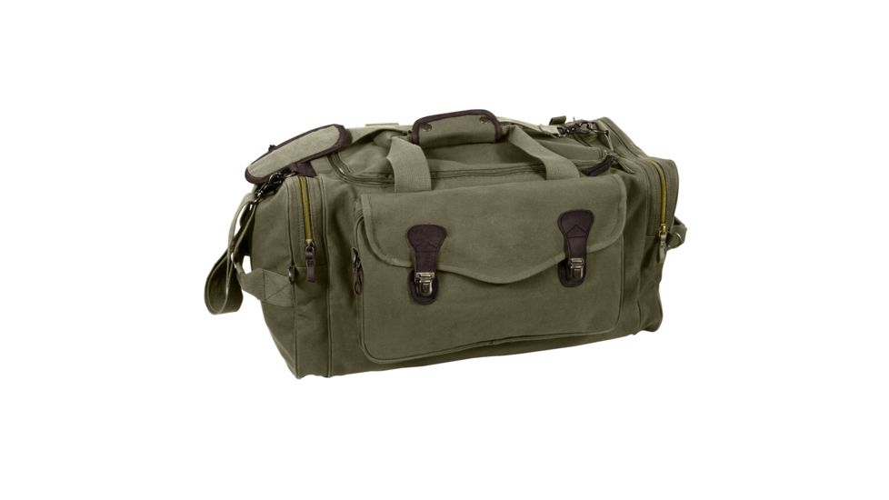 Rothco Canvas Long Weekend Bag, Olive Drab, 8789-OliveDrab