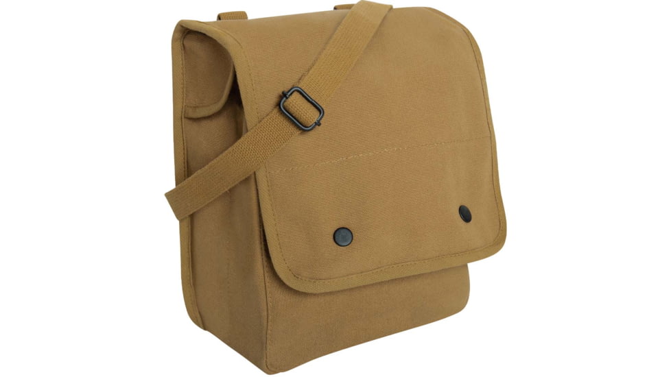 Rothco Canvas Map Case Shoulder Bag, Coyote Brown, 5595-CoyoteBrown