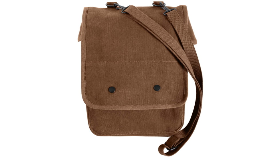 Rothco Canvas Map Case Shoulder Bag, Earth Brown, 5797-EarthBrown