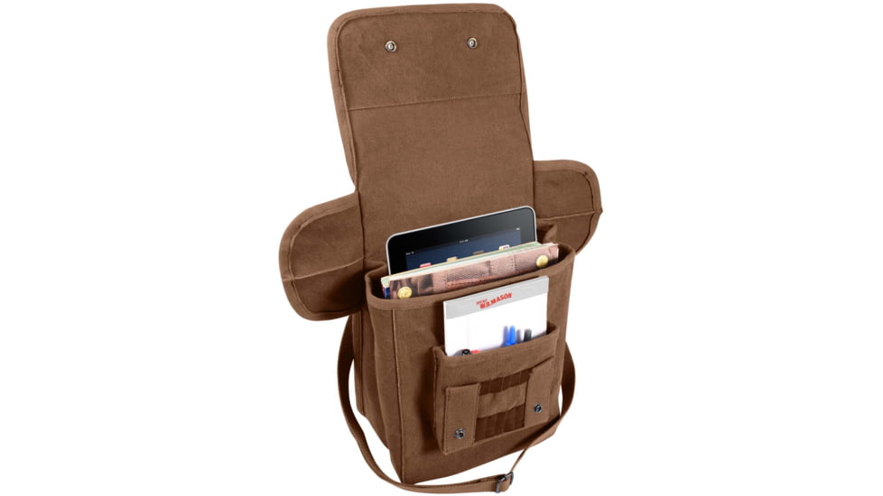 Rothco Canvas Map Case Shoulder Bag, Earth Brown, 5797-EarthBrown