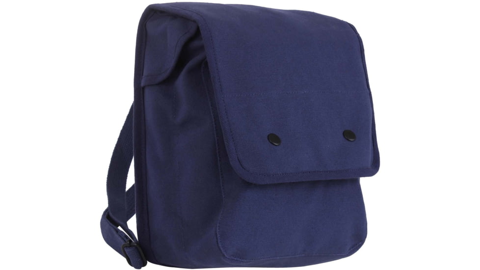 Rothco Canvas Map Case Shoulder Bag, Navy Blue, 5589-NavyBlue