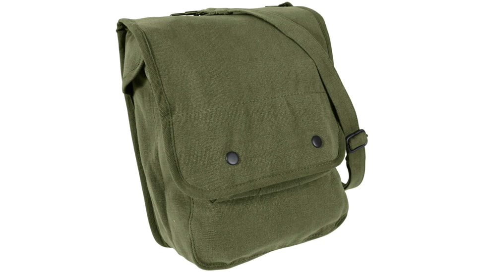 Rothco Canvas Map Case Shoulder Bag, Olive Drab, 5796-OliveDrab