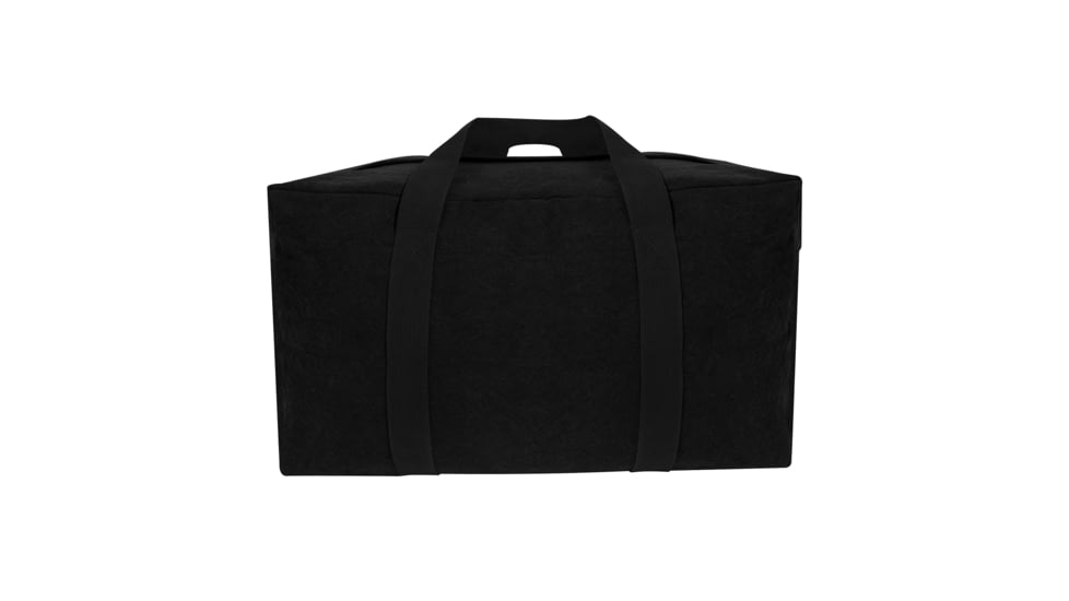 Rothco Canvas Parachute Cargo Bag, Black, 3123-Black
