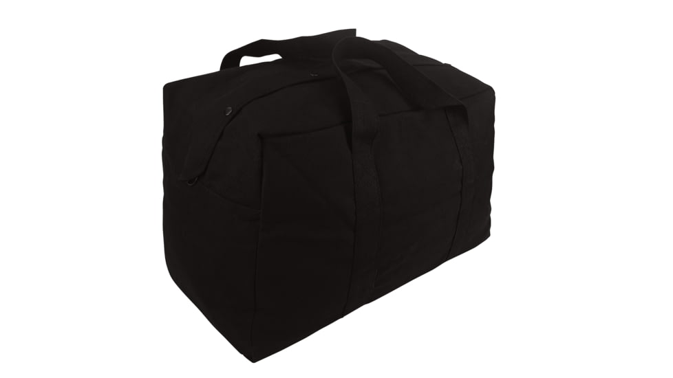 Rothco Canvas Parachute Cargo Bag, Black, 3123-Black