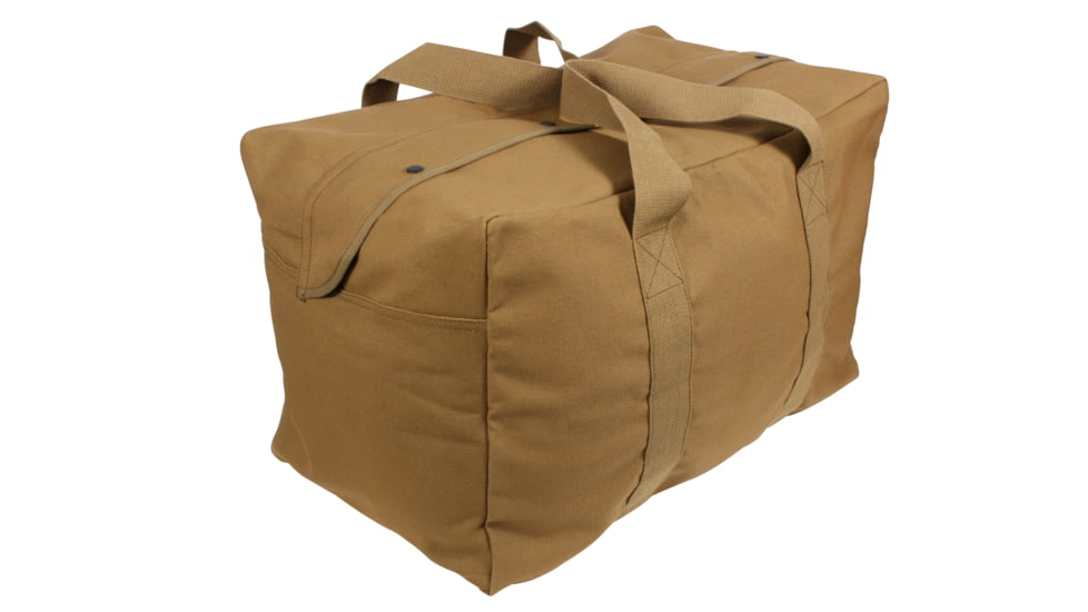 Rothco Canvas Parachute Cargo Bag, Coyote Brown, 3123-CoyoteBrown