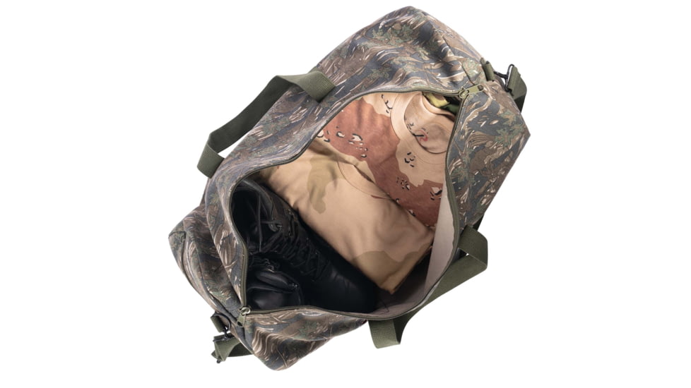 Rothco Canvas Shoulder Duffle Bag, Smokey Branch Camo, 19in, 22212-SmokeyBranchCamo-19Inches