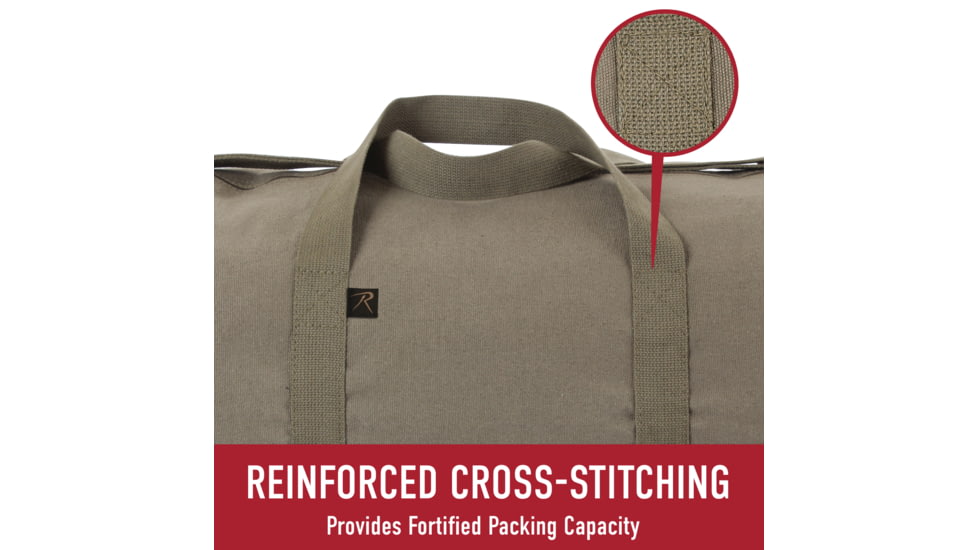 Rothco Canvas Shoulder Duffle Bags, 15in, Navy Blue, 22153-NavyBlue-15Inches