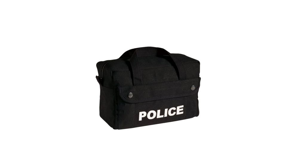 Rothco Canvas Small Black Police Logo Gear Bag, 8185