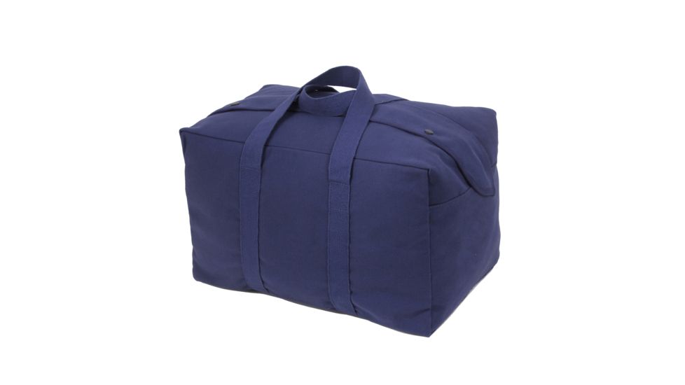 Rothco Canvas Small Parachute Cargo Bag, Navy Blue, 8103-NavyBlue