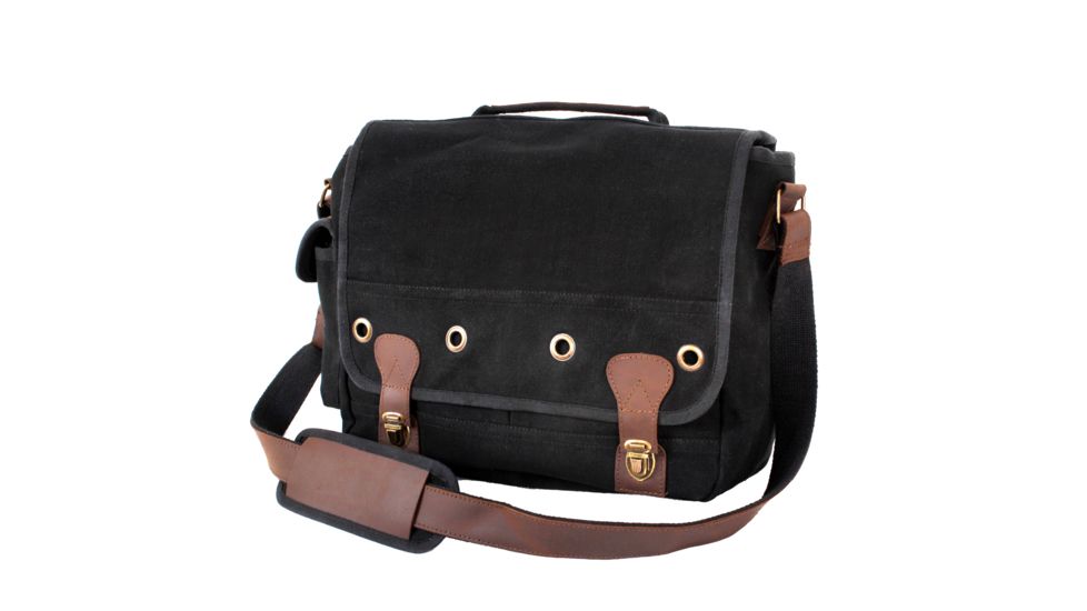 Rothco Canvas Trailblazer Laptop Bag, Black, 9682-Black