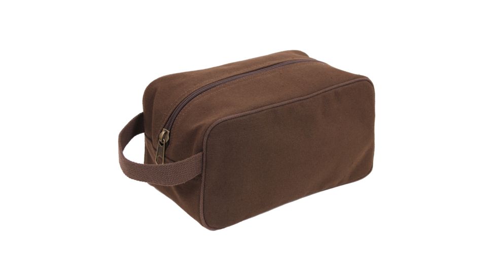 Rothco Canvas Travel Kit, Earth Brown, 8126-EarthBrown