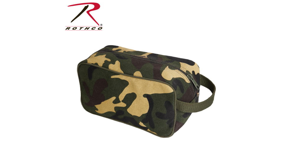 Rothco Canvas Travel Kit, Woodland Camo, 2726-WoodlandCamo