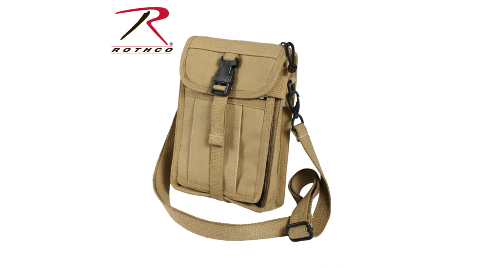 Rothco Canvas Travel Portfolio Bag, Brown, 2125-Brown