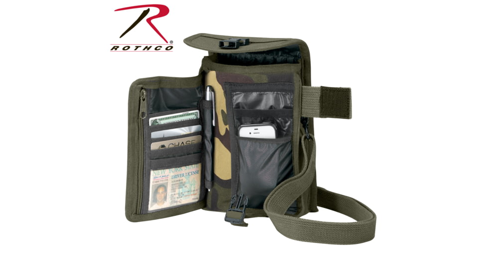 Rothco Canvas Travel Portfolio Bag, Brown, 2125-Brown