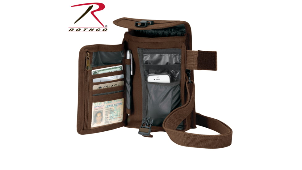 Rothco Canvas Travel Portfolio Bag, Brown, 2125-Brown