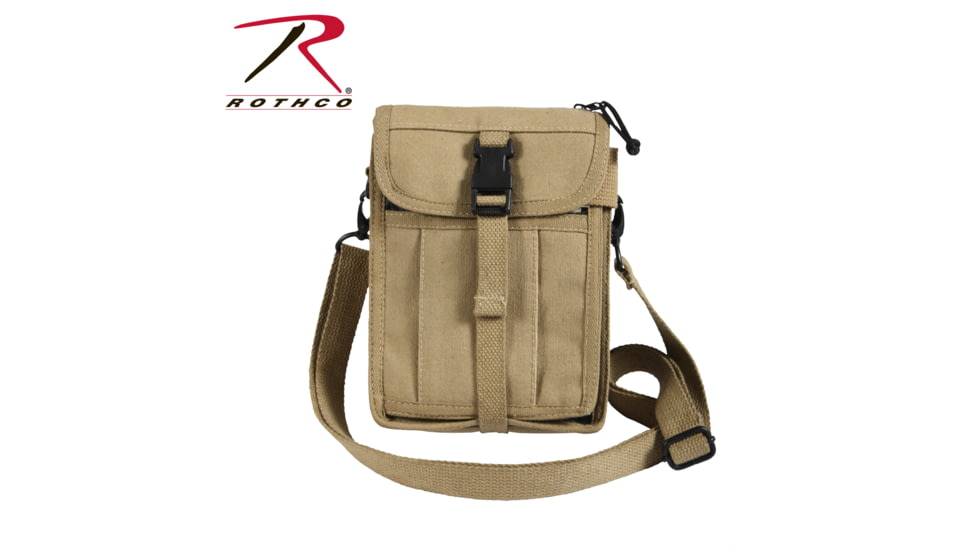 Rothco Canvas Travel Portfolio Bag, Brown, 2125-Brown