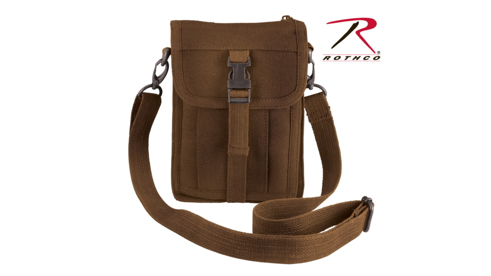Rothco Canvas Travel Portfolio Bag, Brown, 2125-Brown
