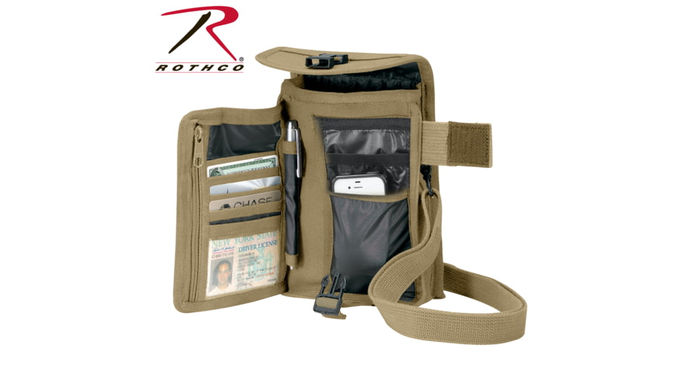 Rothco Canvas Travel Portfolio Bag, Brown, 2125-Brown