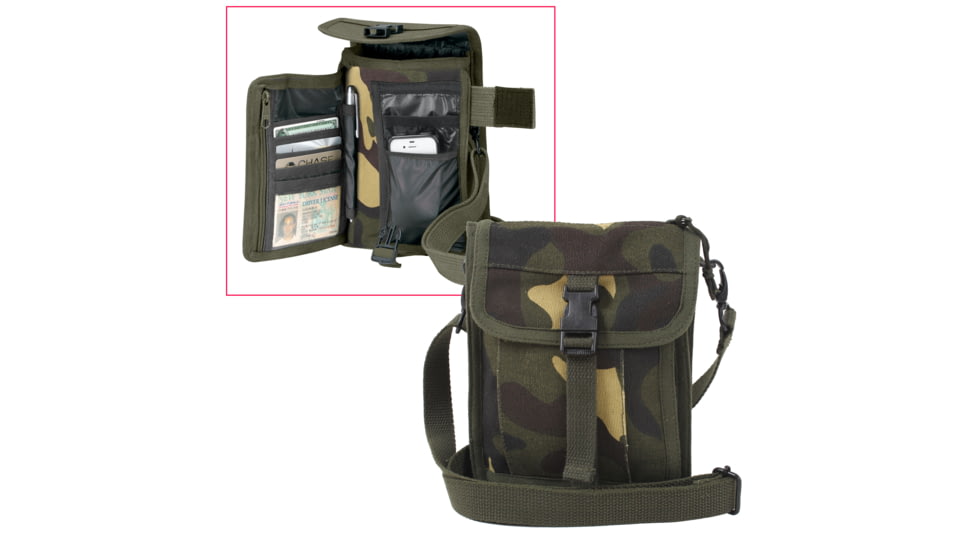 Rothco Canvas Travel Portfolio Bag, Brown, 2125-Brown