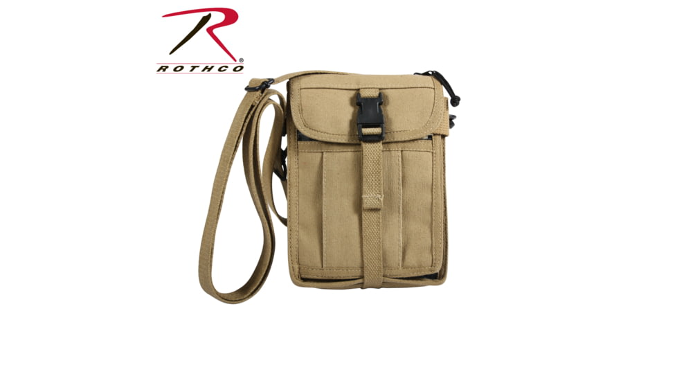Rothco Canvas Travel Portfolio Bag, Brown, 2125-Brown