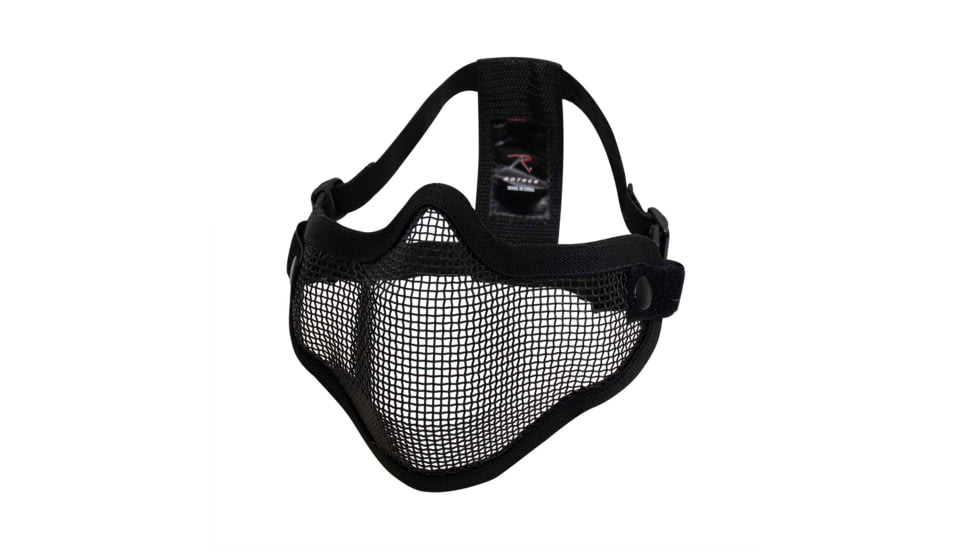 Rothco Carbon Steel Half Face Mask, Black, 847-Black