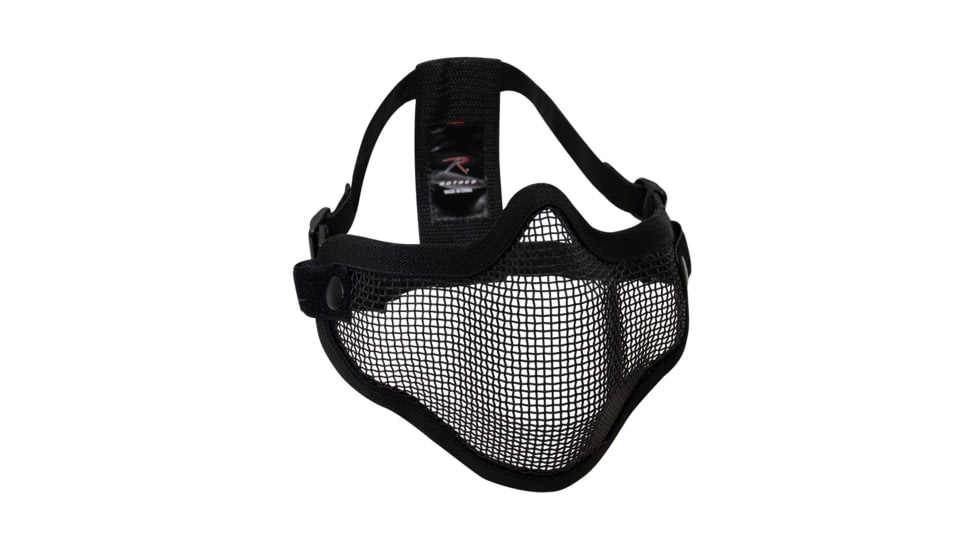 Rothco Carbon Steel Half Face Mask, Black, 847-Black