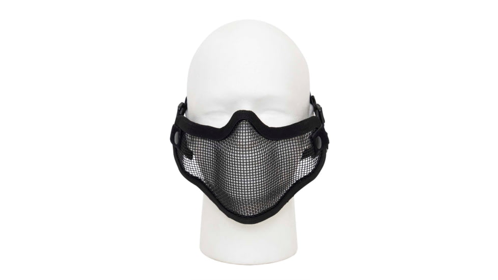 Rothco Carbon Steel Half Face Mask, Black, 847-Black