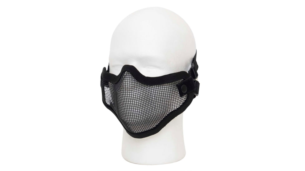 Rothco Carbon Steel Half Face Mask, Black, 847-Black