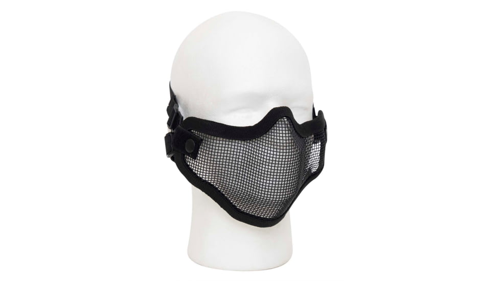 Rothco Carbon Steel Half Face Mask, Black, 847-Black