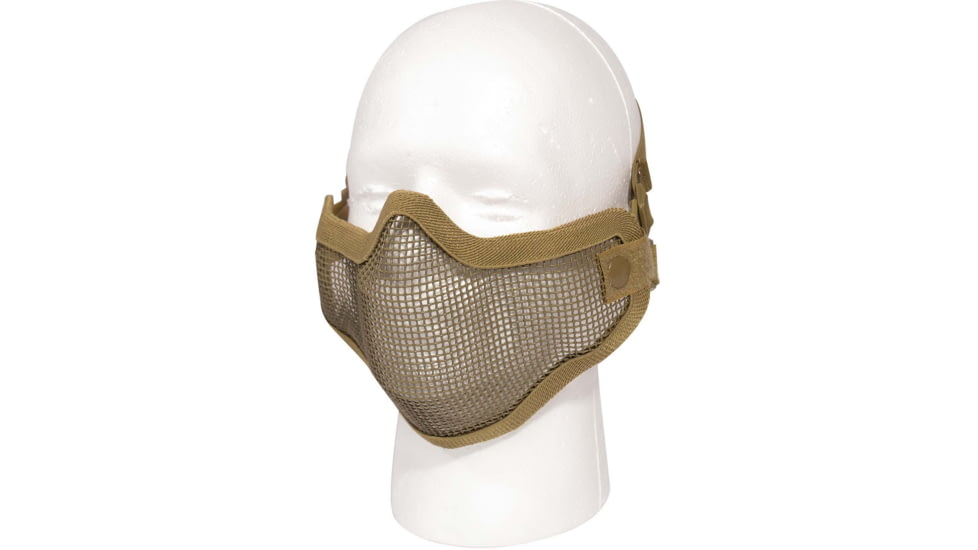 Rothco Carbon Steel Half Face Mask, Coyote Brown, 85770-CoyoteBrown