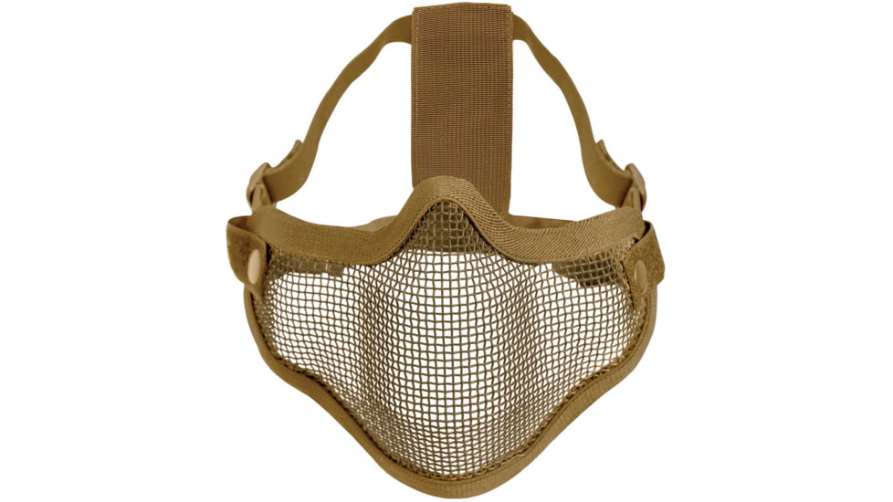 Rothco Carbon Steel Half Face Mask, Coyote Brown, 85770-CoyoteBrown