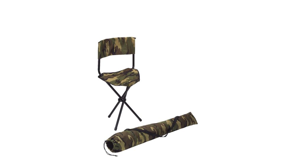 Rothco Collapsible Stool With Back, 4588