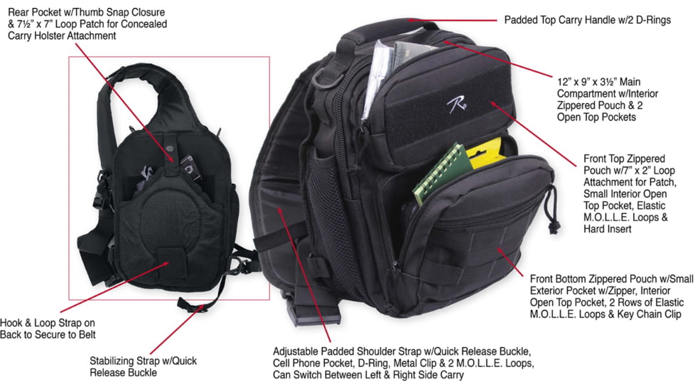Rothco Compact Tactisling Shoulder Bag, 25510