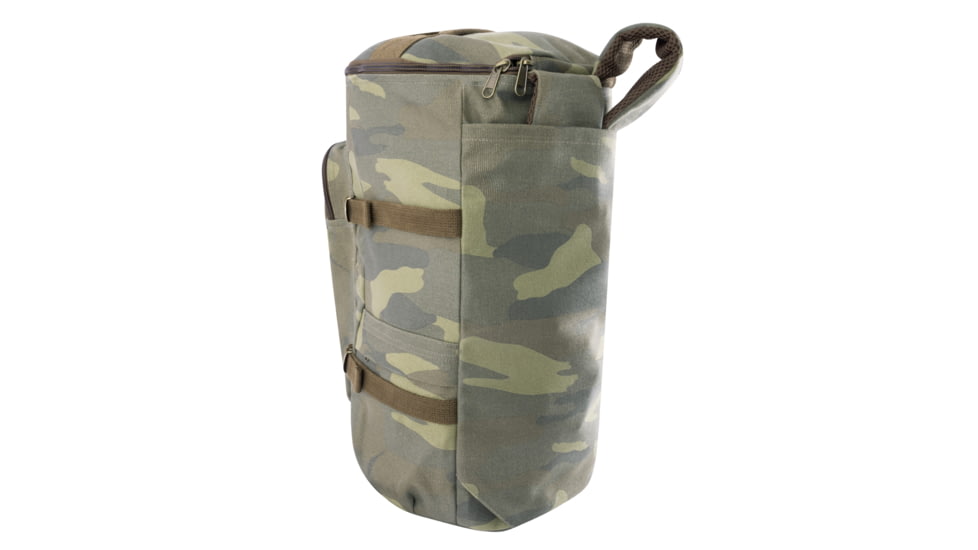 Rothco 19in Convertible Canvas Duffle/Backpack, Woodland Camo, 25161-WoodlandCamo