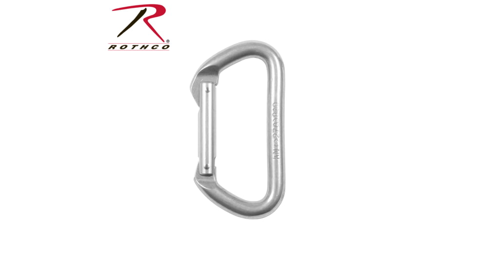 Rothco D Climbing Carabiner, Silver, 377-Silver