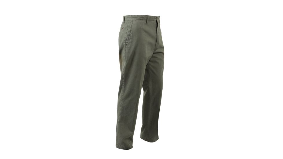 Rothco Deluxe 4-Pocket Chinos, Olive Drab, 38, 4978-OliveDrab-38