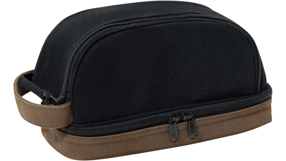 Rothco Deluxe Canvas Travel Kit, Black, 1854-Black