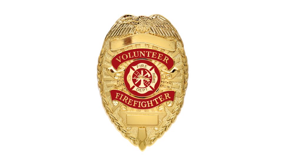 Rothco Deluxe Fire Department Badge, Gold, 1929-Gold