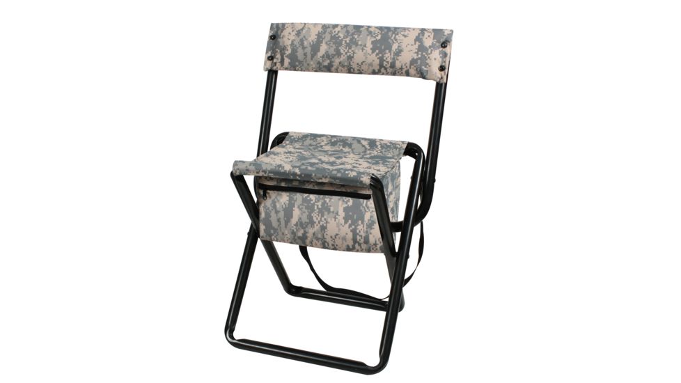 Rothco Deluxe Folding Stool With Pouch, ACU Digital Camo, 4378-ACUDigitalCamo