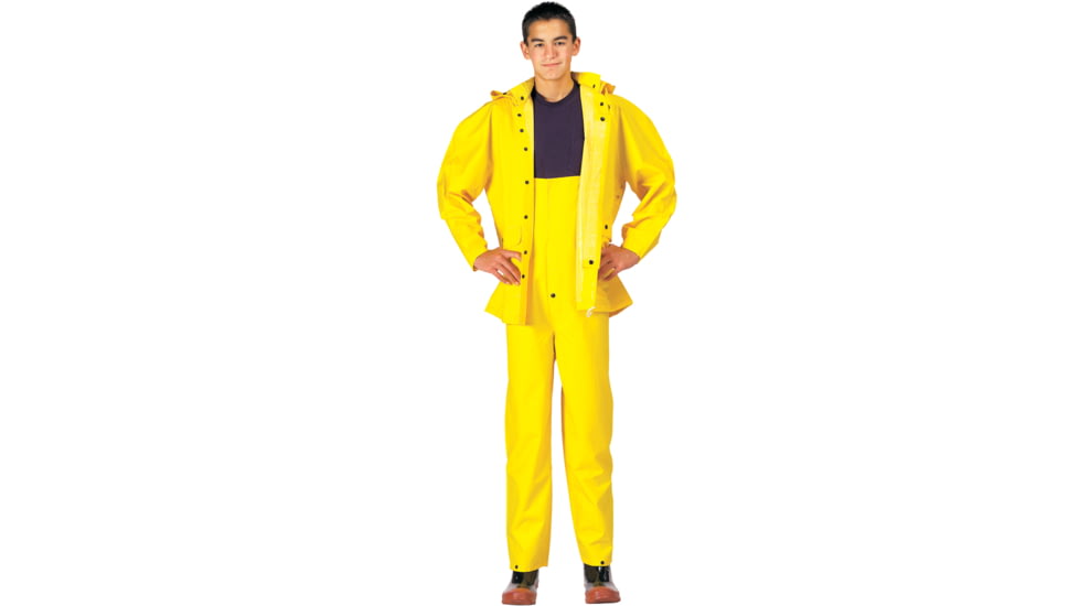 Rothco Deluxe Heavyweight PVC Rainsuit, Yellow, 2XL, 3621-109