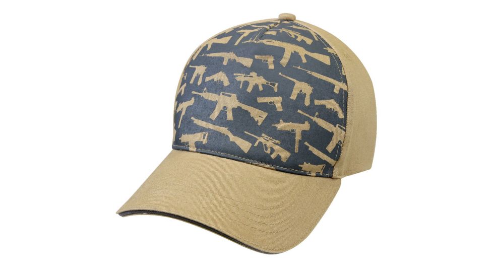 Rothco Deluxe Khaki Guns Low Profile Cap, 9733