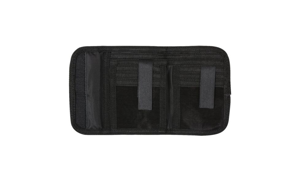 Rothco Deluxe Tri-Fold ID Wallet, Black, 11629-Black