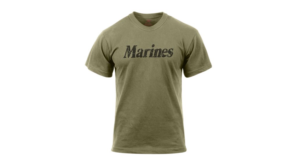 Rothco Distressed Marines T-Shirt, Small, 66455-S