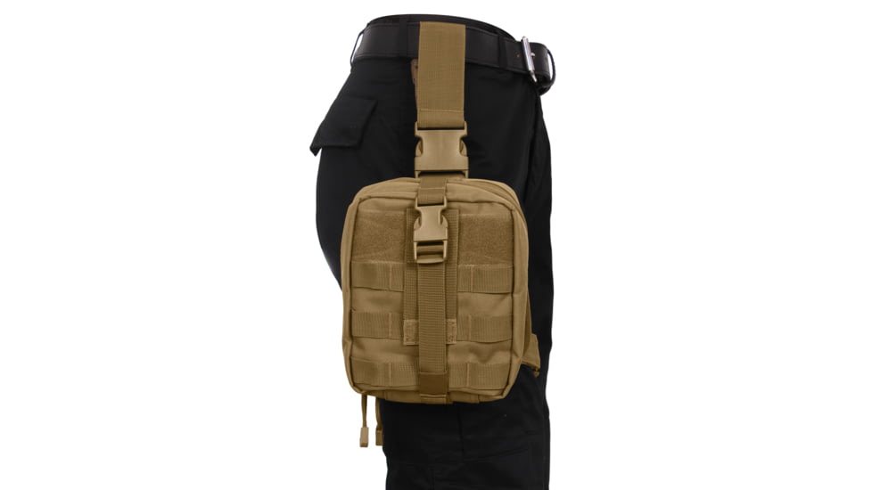 Rothco Drop Leg Medical Pouch, Black, 20755-Black