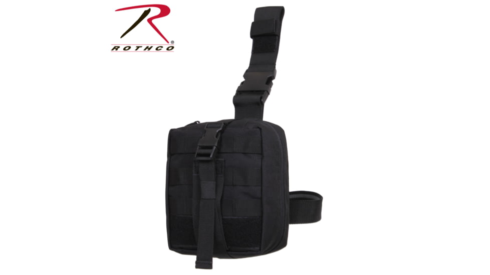 Rothco Drop Leg Medical Pouch, Black, 20755-Black