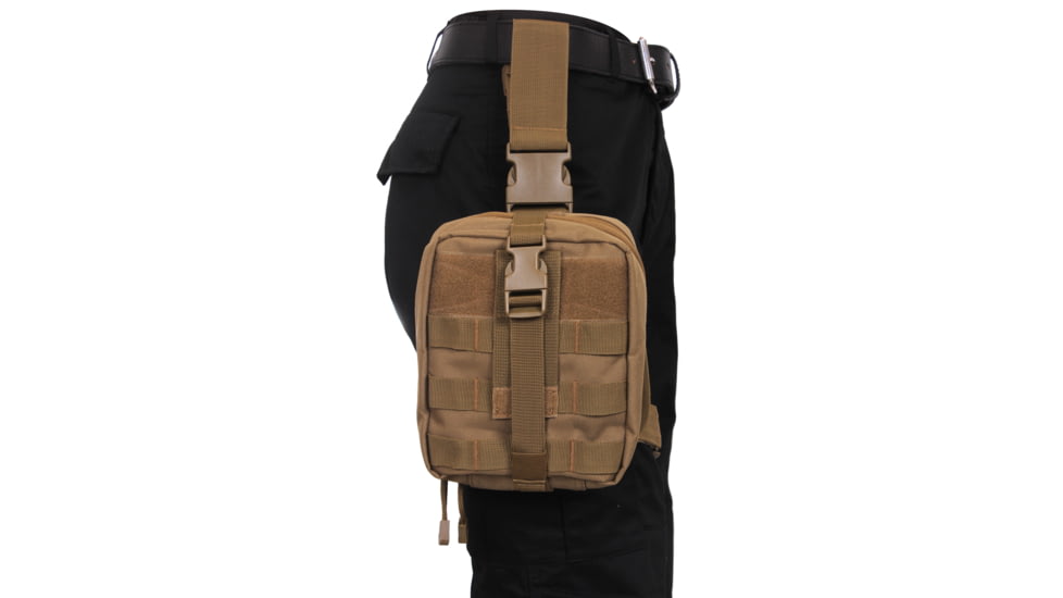 Rothco Drop Leg Medical Pouch, Black, 20755-Black