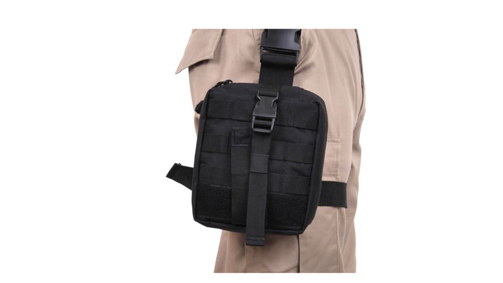 Rothco Drop Leg Medical Pouch, Black, 20755-Black