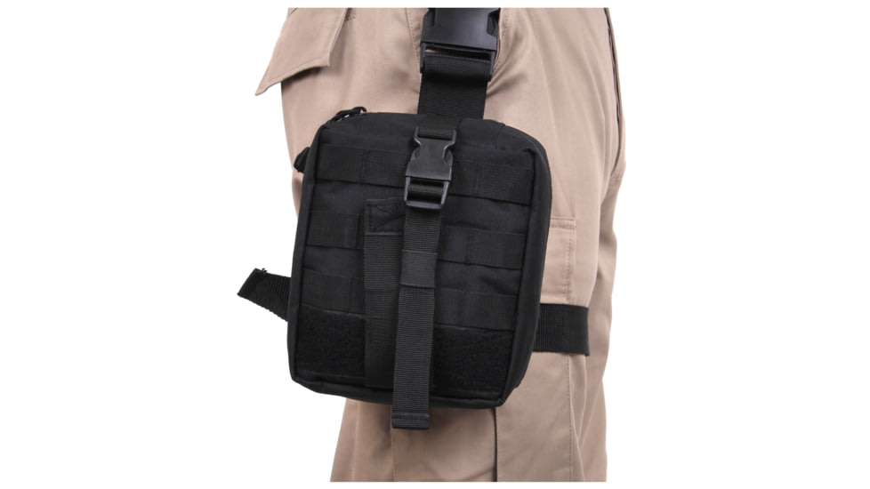 Rothco Drop Leg Medical Pouch, Black, 20755-Black