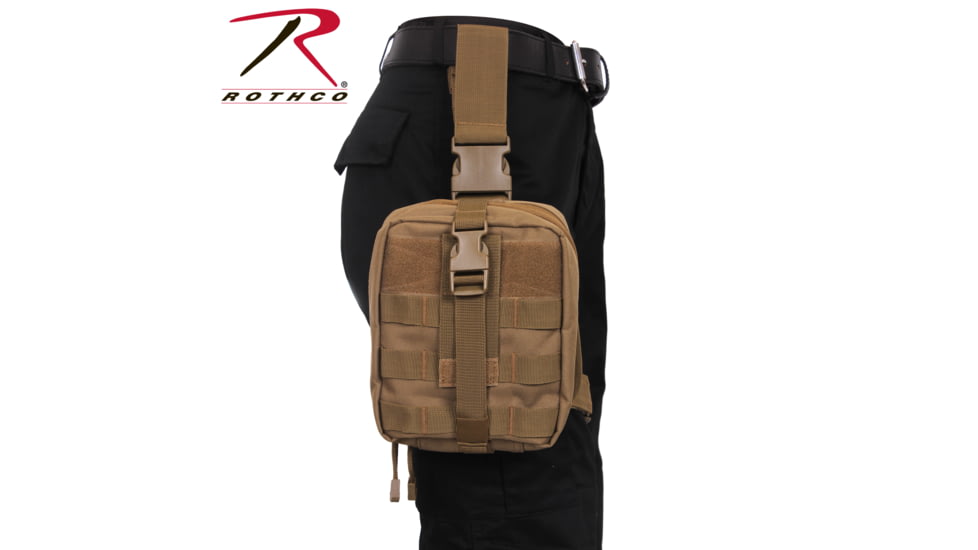 Rothco Drop Leg Medical Pouch, Black, 20755-Black